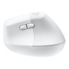 Logitech Lift for Mac Bluetooth Optical 4000 DPI Ergonomic Mouse - White
