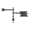 Neomounts FPMA-D550NOTEBOOK 10-32" Full Motion Desk Mount Single Monitor Arm with Laptop Holder - Black