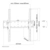Neomounts FPMA-W350BLACK 32-55" Tilting TV Wall Mount - Black