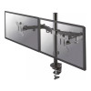 Neomounts FPMA-D550DBLACK 10-32" Full Motion Desk Mount Clamp & Grommet Dual Monitor Arm - Black