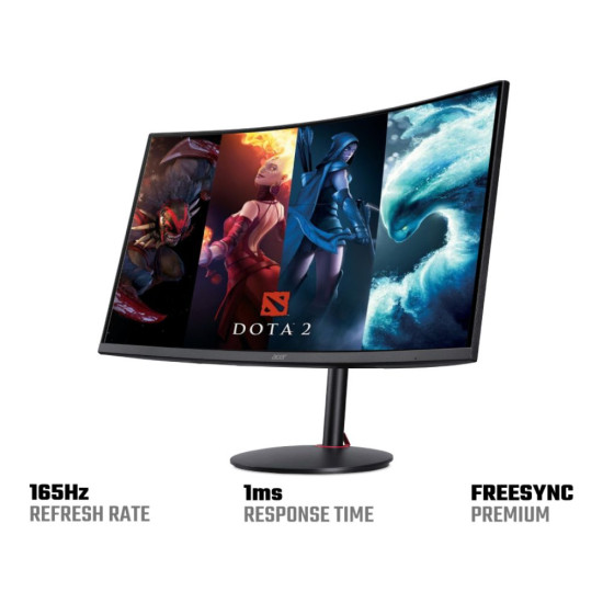 Acer Nitro XZ2 XZ322QUS Curved Monitor with 1ms Response Time for Gaming
