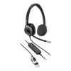 Poly Mission 615 Wired On-Ear AI Noise Reduction Bulk Headset - Black