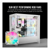 Corsair 4000D RGB Airflow Mid-Tower Tempered Glass ATX Gaming PC Case - White