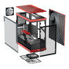 HYTE Y40 Mid Tower Panoramic Tempered Glass Gaming Case - Red and Black
