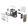 Disassembled Body of Fractal Design North Chalk FD-C-NOR1C-03 White Mesh Side Panel ATX Mid Tower PC Case