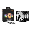 be quiet! Light Wings LX 120mm ARGB PWM Case Fan - Black Triple Pack