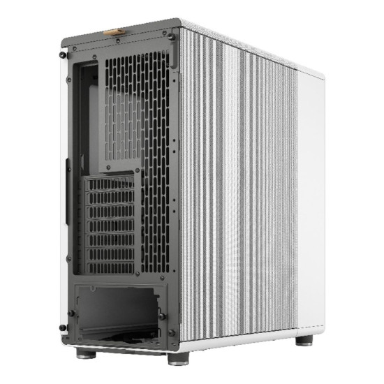 Two Meshed sides of Fractal Design North Chalk FD-C-NOR1C-03 White Panel ATX Mid Tower PC Case 
