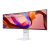 LG 49U950A-W 49" Ultrawide Curved IPS Dual Quad HD 144Hz USB-C Height Adjustable Monitor with Speakers