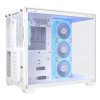 ASUS A32 PLUS ARGB Tempered Glass Dual-Chamber Mid-Tower Gaming PC Case - White