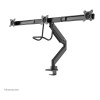 Neomounts NM-D775DX3BLACK 17-27" Full Motion Gas Spring Triple Monitor Arm - Black