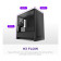 NZXT H3 Flow Tempered Glass Micro-ATX Gaming PC Case Black