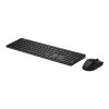 HP 495 Dual-Mode Full-size Wireless Keyboard and Mouse Set - Black