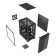 Vida Apollo M Micro-ATX Tempered Glass Gaming PC Case - Black