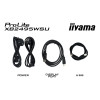 iiyama ProLite XB2495WSU-B1 24.1" WUXGA IPS 100Hz 4ms Height Adjustable Monitor with Speakers - Matte Black