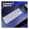 Trust GXT 833W Thado RGB Tenkeyless Wired Gaming Keyboard - White