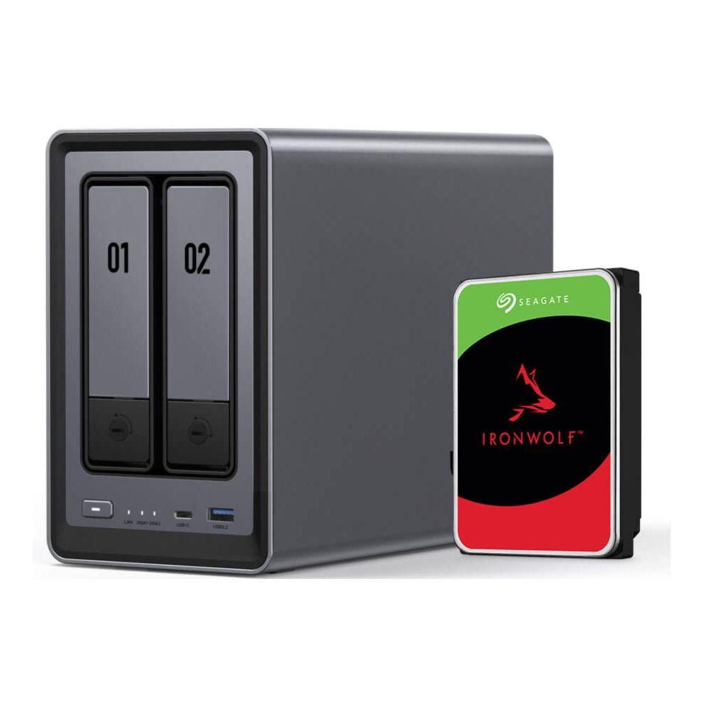 UGREEN NASync DXP2800 2-Bay-NAS (Diskless) Includes 16TB (Seagate