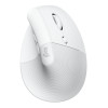 Logitech Lift for Mac Bluetooth Optical 4000 DPI Ergonomic Mouse - White