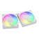 GAMDIAS AURA GL240 V2 White 240mm RGB All-in-One Liquid Cooler