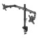 Neomounts FPMA-D550DBLACK 10-32" Full Motion Desk Mount Clamp & Grommet Dual Monitor Arm - Black