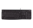 Logitech K120 QWERTY Corded Keyboard - Black