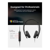 Lenovo Wired VoIP Over Ear Headset Microsoft Teams Certified - Noise Reduction