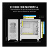 Corsair 3000D Airflow Mid Tower Tempered Glass ATX Gaming PC Case - White