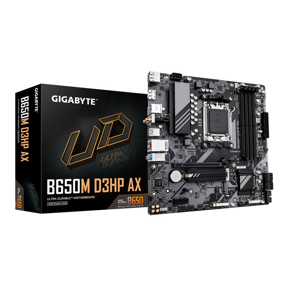 GIGABYTE AMD B650M D3HP AX AM5 DDR5 micro ATX Motherboard
