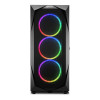 Sharkoon REV300 RGB Tempered Glass Mid Tower ATX Gaming PC Case - Black