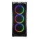 Sharkoon REV300 RGB Tempered Glass Mid Tower ATX Gaming PC Case - Black