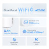 TP-LINK Whole Home AX3000 Dual-Band Wi-Fi 6  Wi-Fi 6 Mesh System