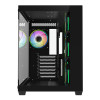 CiT Vision ARGB Tempered Glass Mid Tower ATX Gaming PC Case - Black
