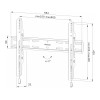 Neomounts WL30S-850BL16 42-86" Slim 3.3cm 60kg Lockable Fixed TV Wall Mount - Black