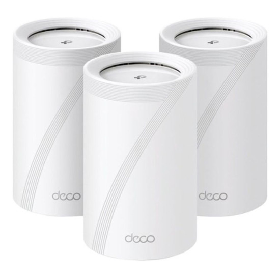 TP-LINK Whole Home BE9300 tri-band Wi-Fi 7 mesh system for seamless connectivity
