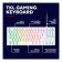 Trust GXT 833W Thado RGB Tenkeyless Wired Gaming Keyboard - White