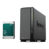 Synology DS124 1-Bay NAS Enclosure (1GB RAM) - 4TB HDD Included Bundle
