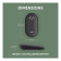 Logitech Pebble Mouse 2 M350s RF Wireless Bluetooth Optical 4000 DPI Travel Mouse - Graphite