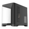 1st Player UV6 Tempered Glass Micro ATX Gaming Case - Black with 3 RGB Fans