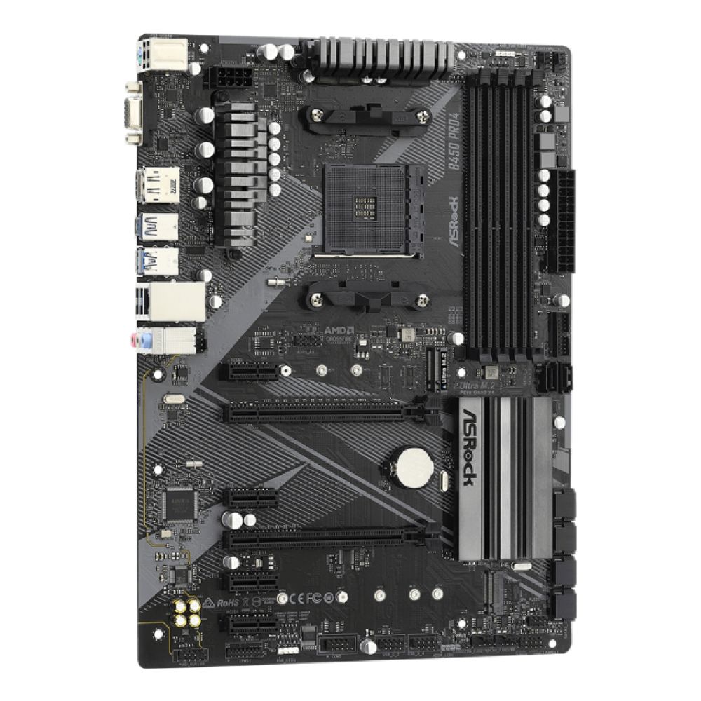 B450 PRO4 R2.0 Asrock B450 ATX AMD Motherboard