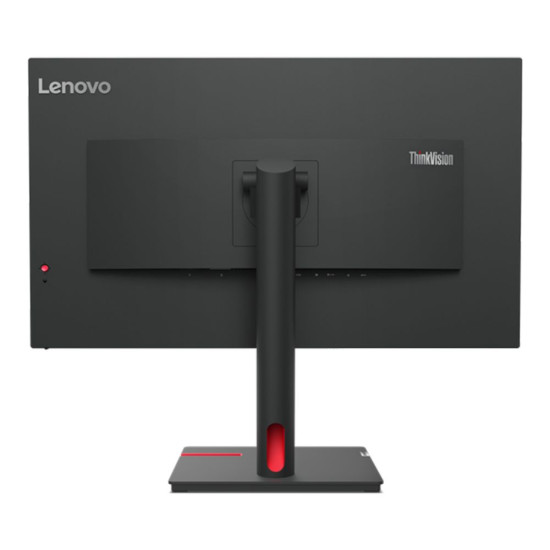 Side view of Lenovo ThinkVision T32h-30 highlighting ergonomic height adjustability
