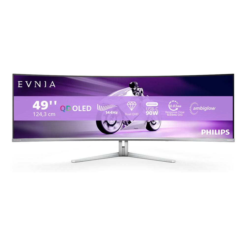 Philips Evnia 49M2C8900L/00 48.9" Dual QHD OLED Gaming Monitor
