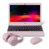 Geo GeoBook 11 Intel Celeron 4GB RAM 128GB SSD 11.6" Laptop - Pink Bundle with Accessories Included